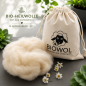 Preview: Bio-Heilwolle, kbT (300 g im Baumwoll-Beutel, fair hergestellt)