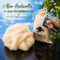 Preview: Bio-Heilwolle, kbT (50 g im Baumwollsäckchen, fair hergestellt)