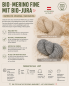 Preview: Bio-Merino mit Bio-Jura aus 100 % österreichischer Bio-Schafschurwolle - beige