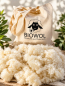Preview: Bio-Wollkügelchen als Füllmaterial, kbT (300 g in Baumwolltasche)