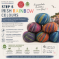 Preview: Step 6, Irish Rainbow Colours, 75 % Schurwolle, mit Aloe Vera & Jojoba-Öl, EXP-zertifiziert