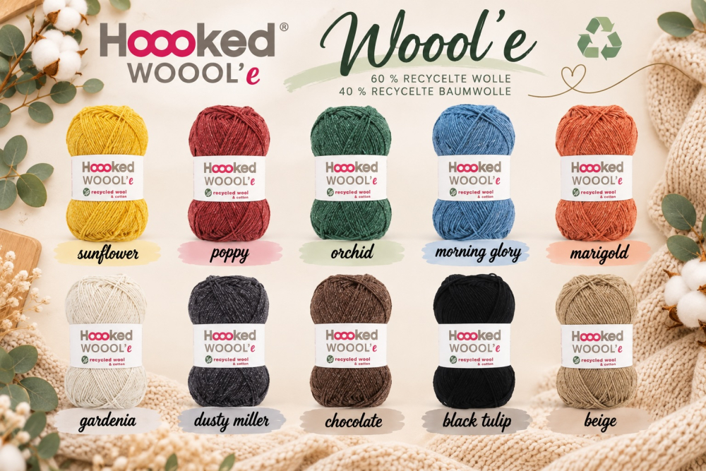 Woool'e – Nachhaltiges Garn aus recycelten Textilien