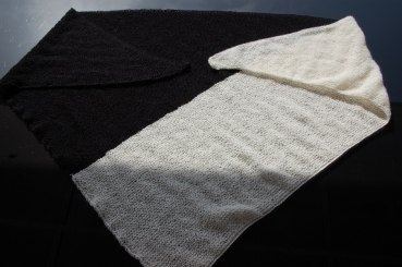 Dreieckstuch Merino lace, 2-farbig, EXP-zertifiziert, mulesing-frei