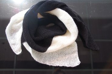 Dreieckstuch Merino lace, 2-farbig, EXP-zertifiziert, mulesing-frei