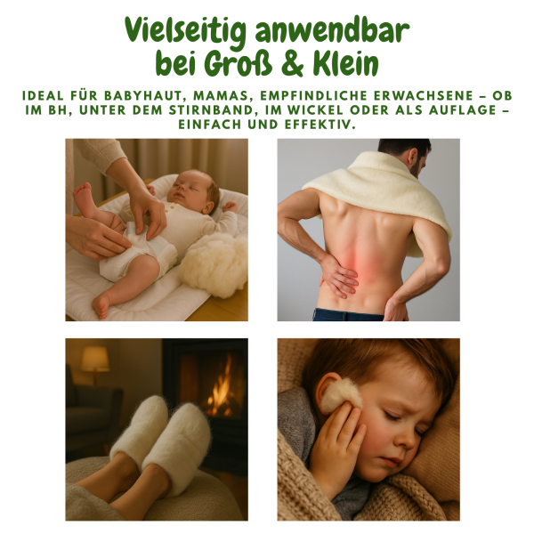 Bio-Heilwolle, kbT (50 g im Baumwollsäckchen, fair hergestellt)