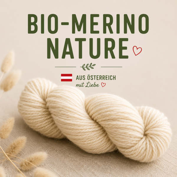 Bio-Merino Nature aus 100 % österreichischer Bio-Merinowolle
