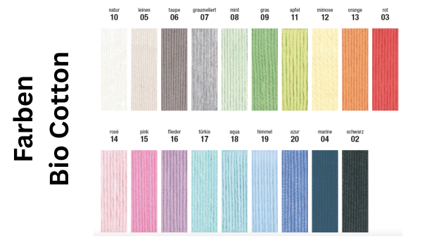 Bio Cotton, 100 % Bio-Baumwolle, GOTS-zertifiziert