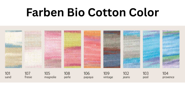 Bio Cotton Color, 100 % Bio-Baumwolle, GOTS-zertifiziert