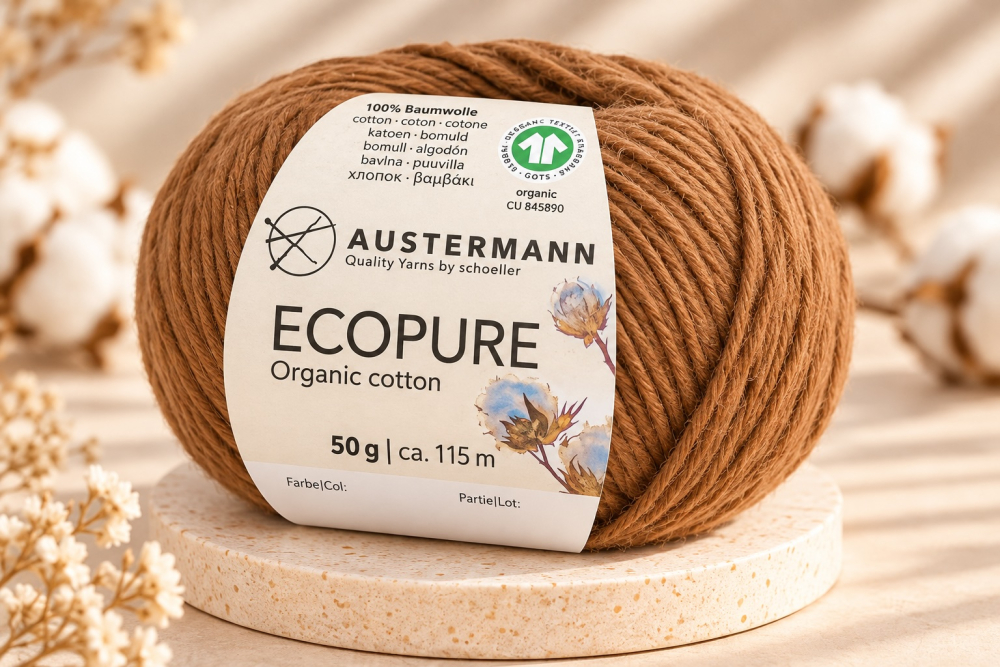 Ecopure Bio-Baumwolle – GOTS-zertifiziertes Baumwollgarn mit besonderem Griff