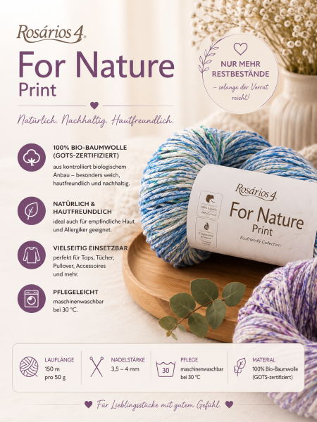Bio-Baumwolle For Nature Print, 100 % Bio-Baumwolle, GOTS-zertifiziert