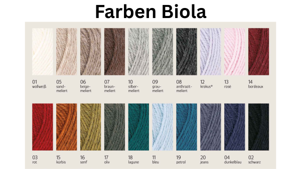 Bio-Alpakawolle Biola, GOTS-zertifiziert