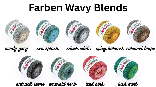 Wavy Blends, 100 % recyceltes Farbverlaufsgarn, vegan