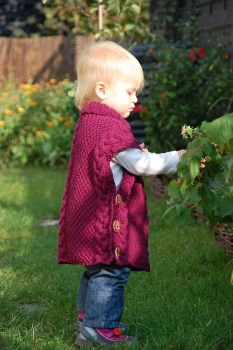 Kinderponcho aus Öko-Merinowolle, EXP-zertifiziert, mulesing-frei