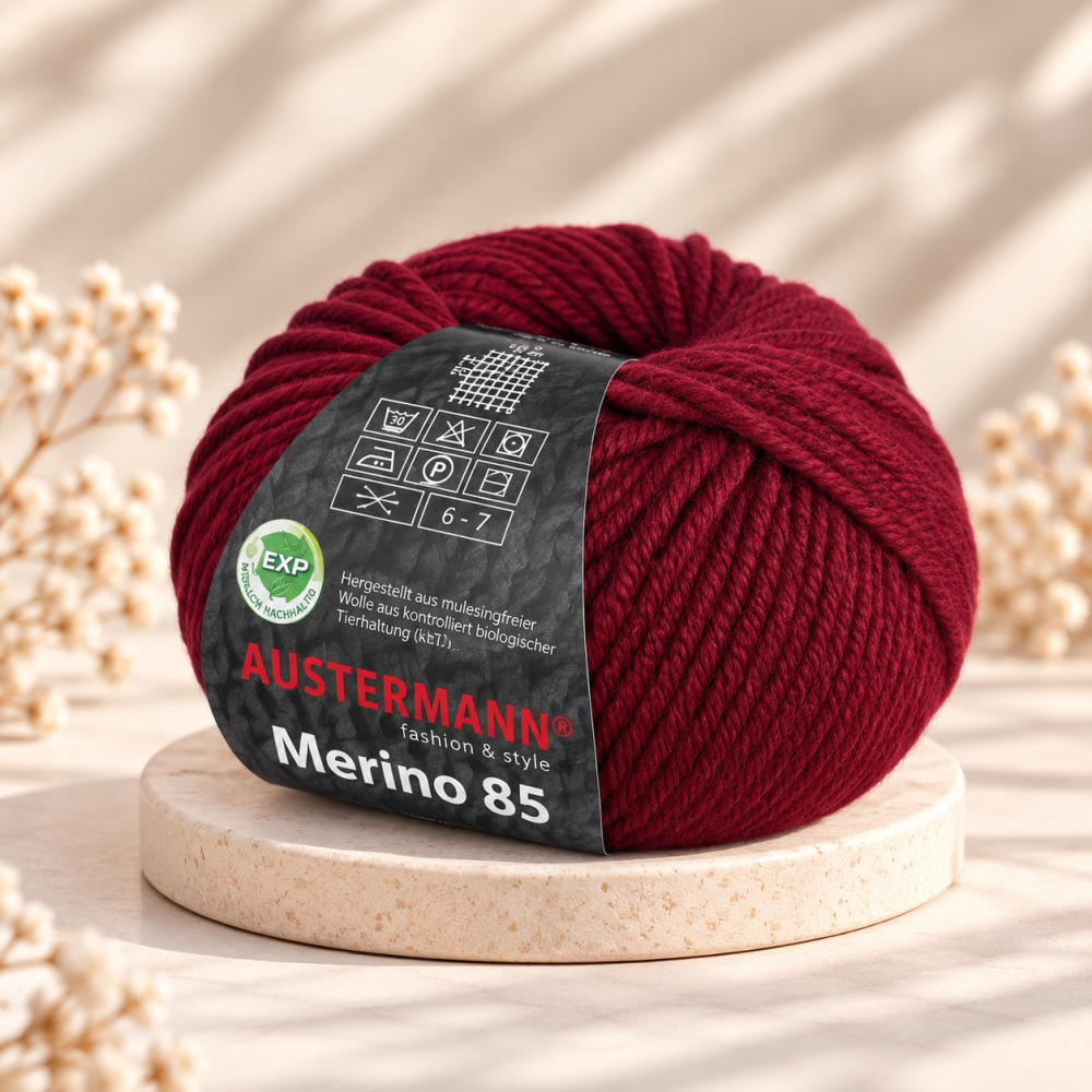 Merino 85, 100 % Merinowolle, EXP-zertifiziert, mulesing-frei
