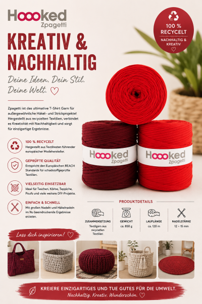 Preview: Hoooked Zpagetti, Textilgarn aus recycelten Textilien