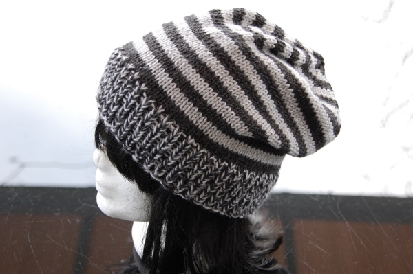 Ringelbeanie "Emily", aus Öko-Merinowolle, EXP-zertifiziert, mulesing-frei
