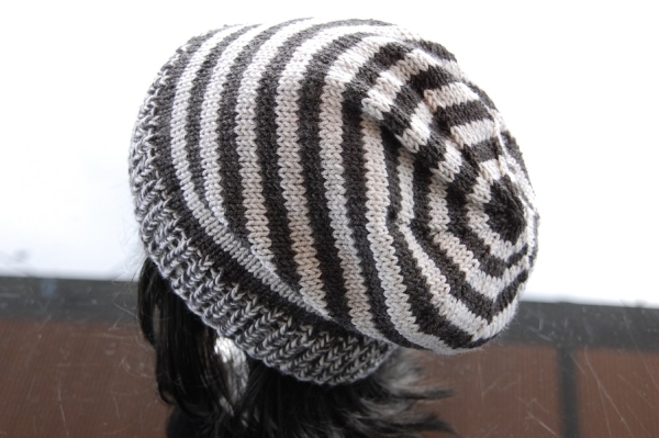 Ringelbeanie "Emily", aus Öko-Merinowolle, EXP-zertifiziert, mulesing-frei