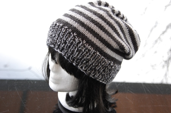 Ringelbeanie "Emily", aus Öko-Merinowolle, EXP-zertifiziert, mulesing-frei