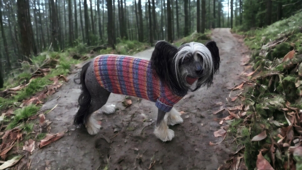 Hunde-Pullover Rainbow, handgestrickt aus Öko-Wolle, EXP-zertifiziert