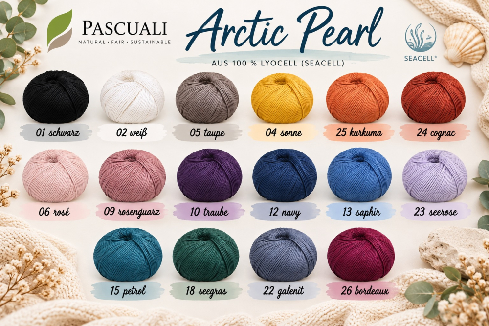 Preview: Arctic Pearl - Luxusgarn aus 100 % Lyocell (SEACELL)