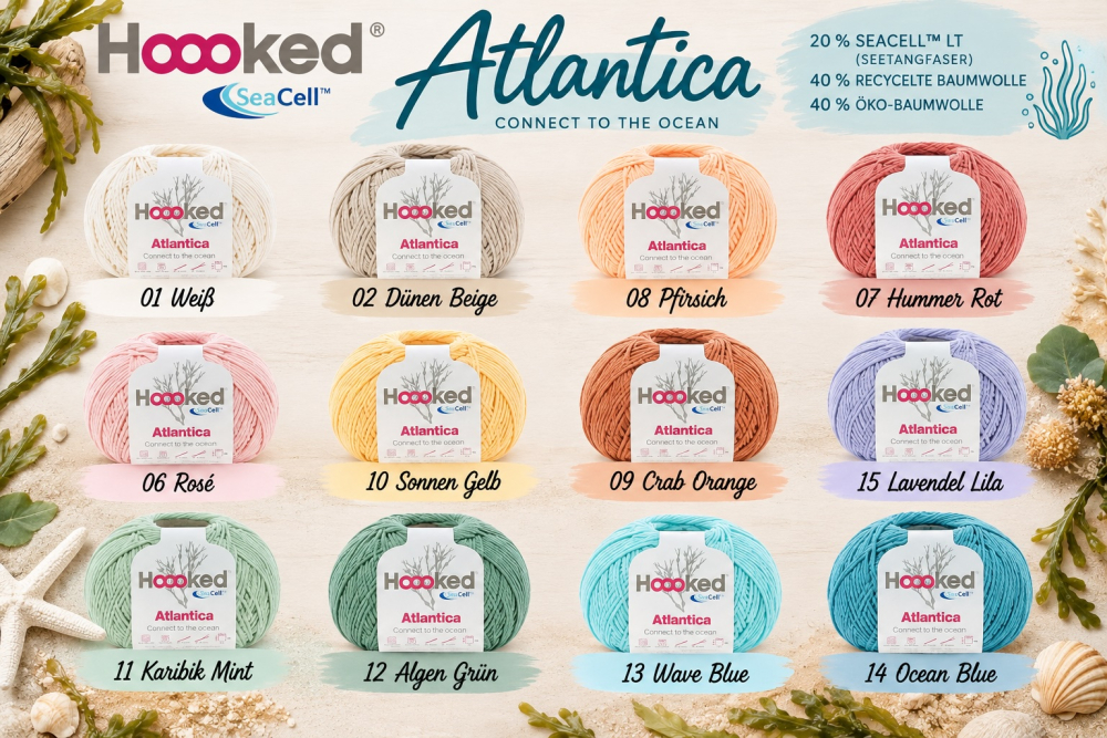 Atlantica SeaCell Cotton – nachhaltiges Baumwollgarn mit Seetang | weich, leicht & hautfreundlich