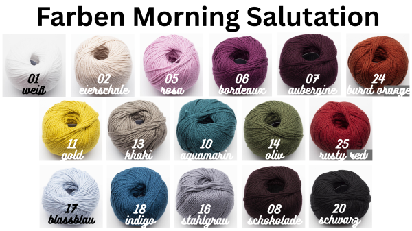 Morning Salutation, aus 51 % Lyocell/Tencel mit 49 % Baumwolle, vegan