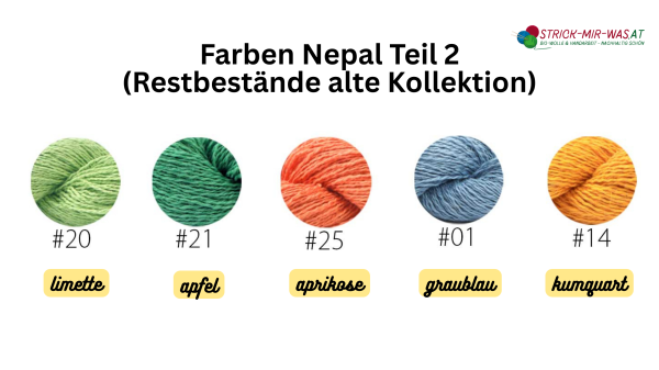Preview: Nepal, besonderes Garn aus Bio-Baumwolle, Leinen & Brennnessel