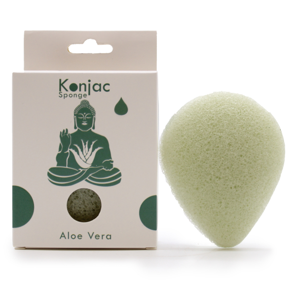 Konjac-Schwamm Aloe Vera – beruhigende und pflegende Reinigung aus der Natur
