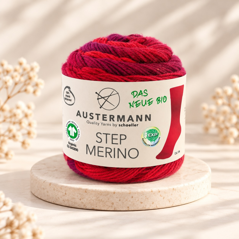Step 6 Bio-Merino, GOTS-zertifiziert & EXP-zertifiziert (6-fach)