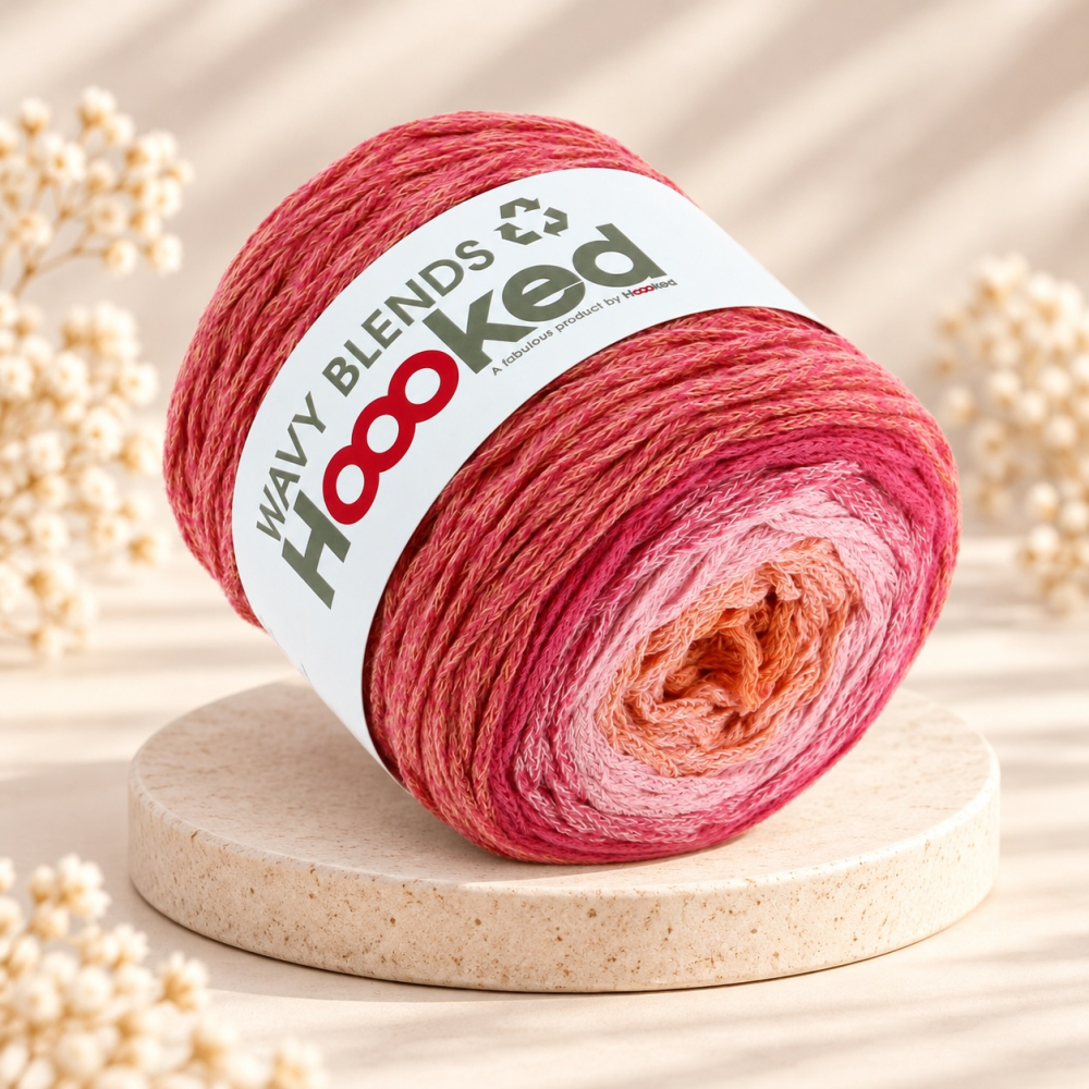 Wavy Blends, 100 % recyceltes Farbverlaufsgarn, vegan