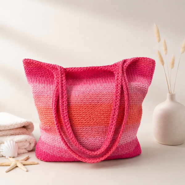 XL Tasche aus recycelter Baumwolle – dein farbenfroher Begleiter für Sommer & Alltag
