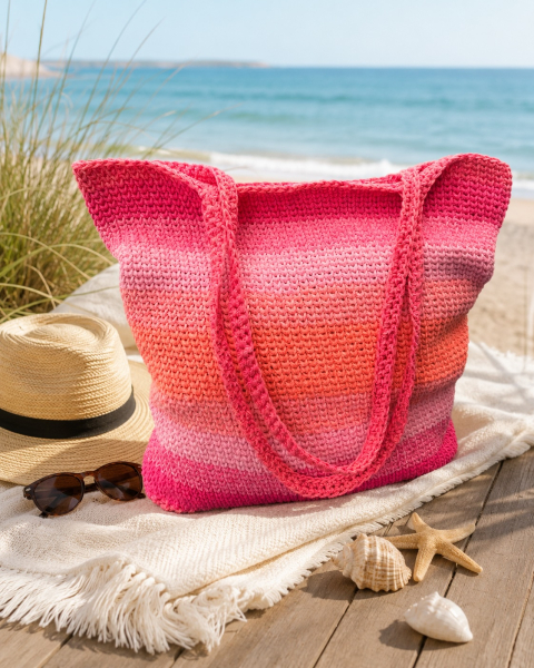XL Tasche aus recycelter Baumwolle – dein farbenfroher Begleiter für Sommer & Alltag