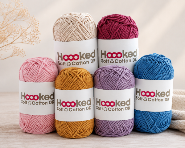 Hoooked Soft Cotton DK, recycelte Baumwolle – nachhaltig, weich und vielseitig